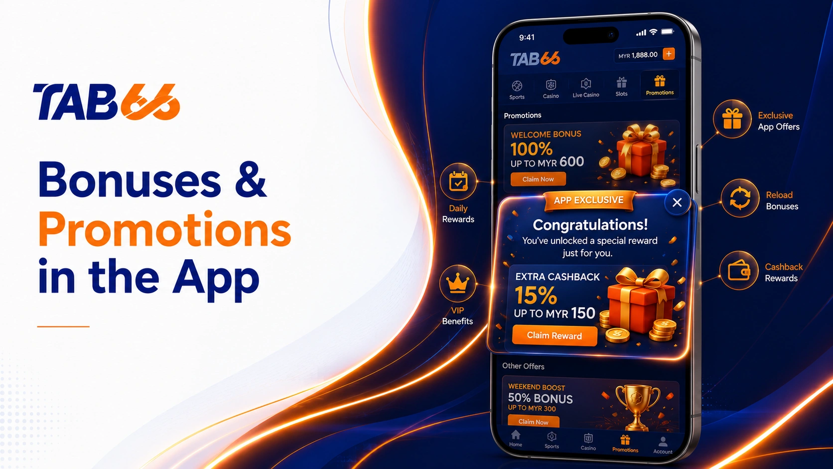 Bonuses & Promotions in the App