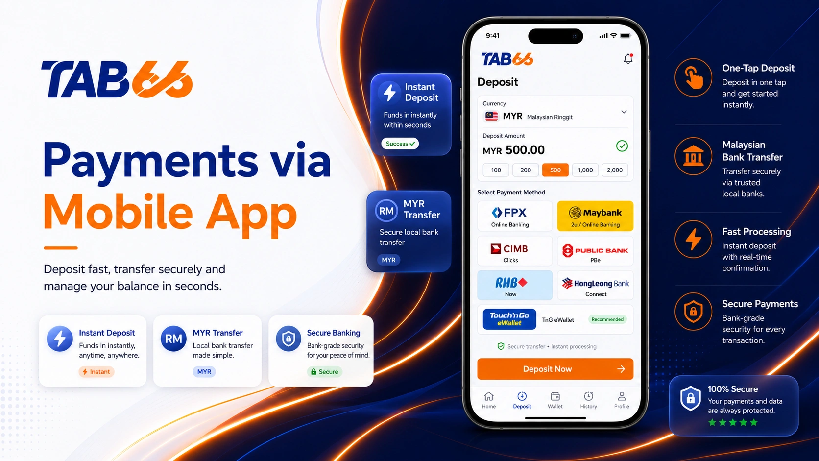 Payments via Mobile App