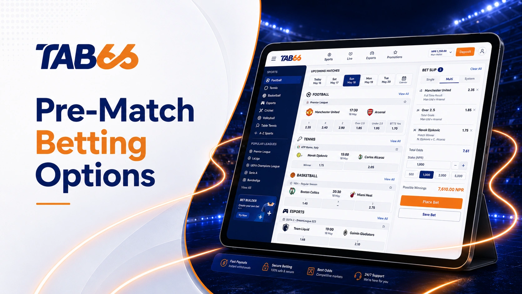 Pre-Match Betting Options
